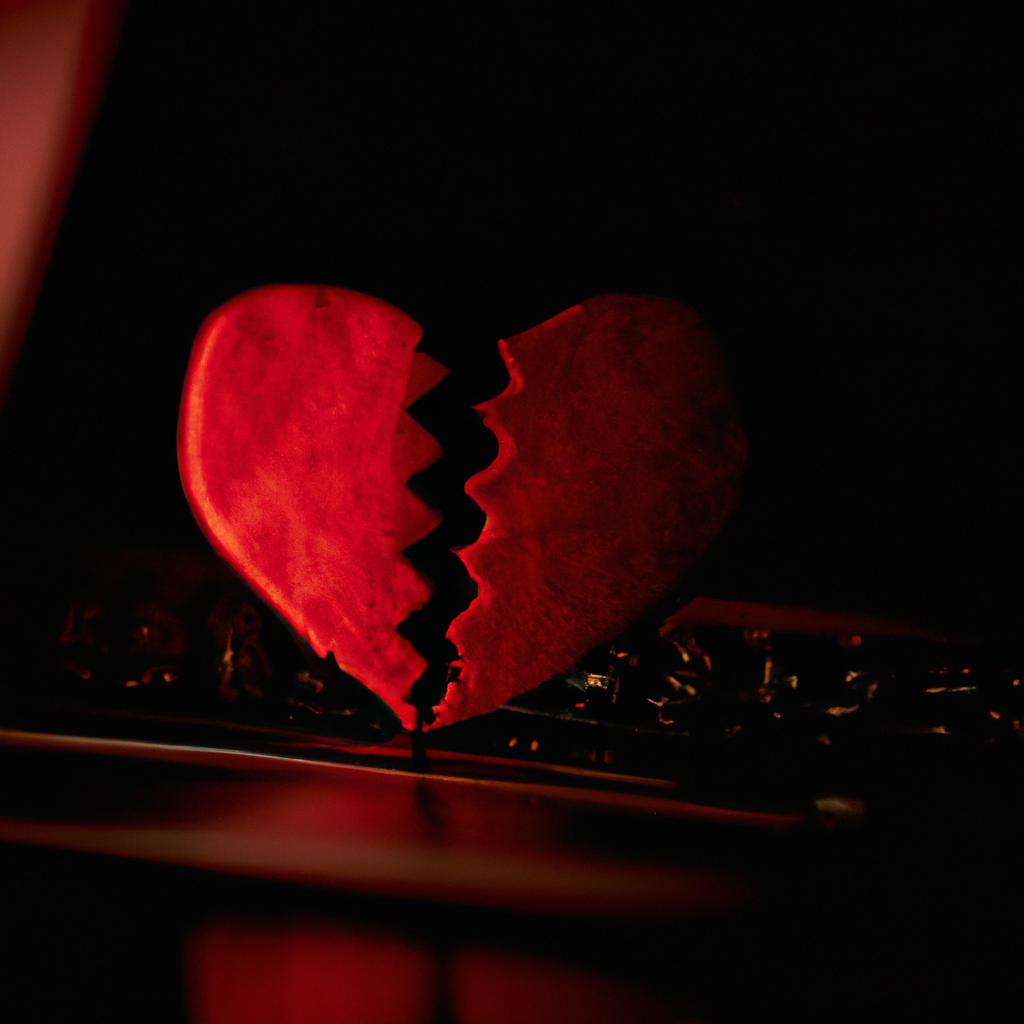 [PHOTO] A broken heart symbolizing the consequences of online infidelity.. Sigma 85 mm f/1.4. No text.