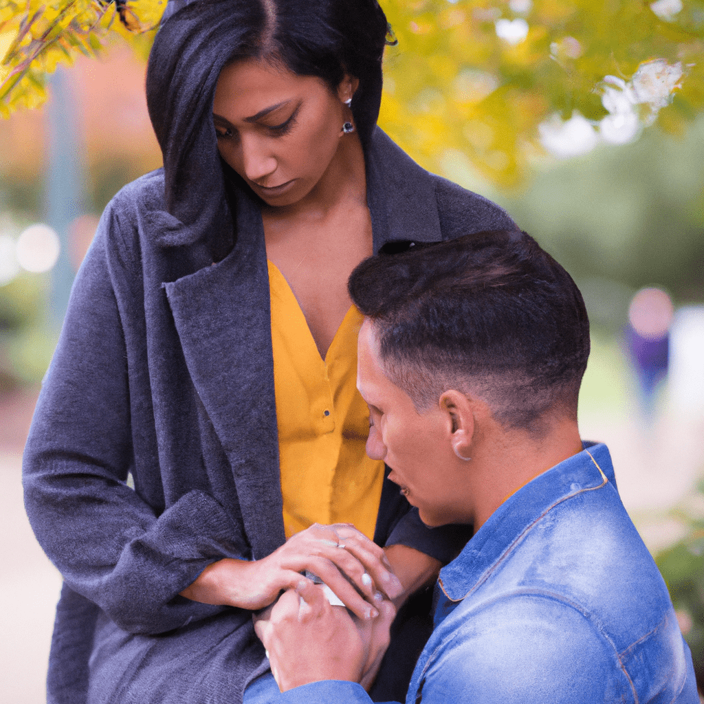 A photo of a couple showing empathy and support towards each other after confessing infidelity, demonstrating their commitment to rebuilding trust. Sigma 85 mm f/1.4. No text.. Sigma 85 mm f/1.4. No text.