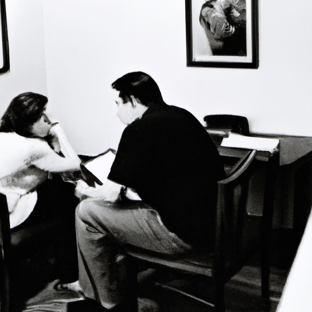 4 - [PHOTO] A couple sits in a therapist's office, engaging in a deep conversation about overcoming infidelity. Their body language shows both tension and a glimmer of hope as they navigate the difficult journey of rebuilding trust. Canon 35 mm f/2.8 lens. No text.. Sigma 85 mm f/1.4. No text.