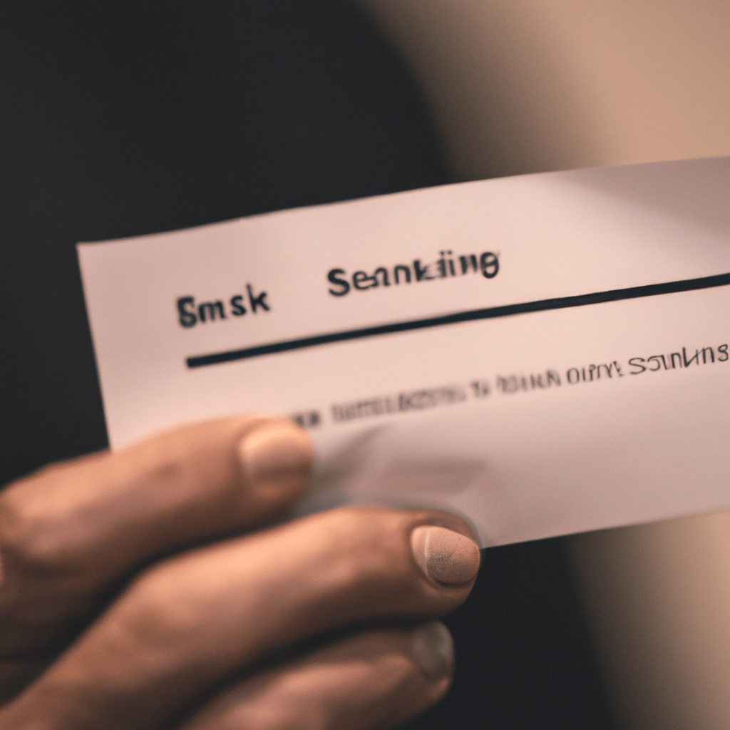 A hand holding a mysterious bank statement showing unusual expenses, hinting at undisclosed financial activities and potential infidelity. Sigma 85 mm f/1.4. No text.. Sigma 85 mm f/1.4. No text.